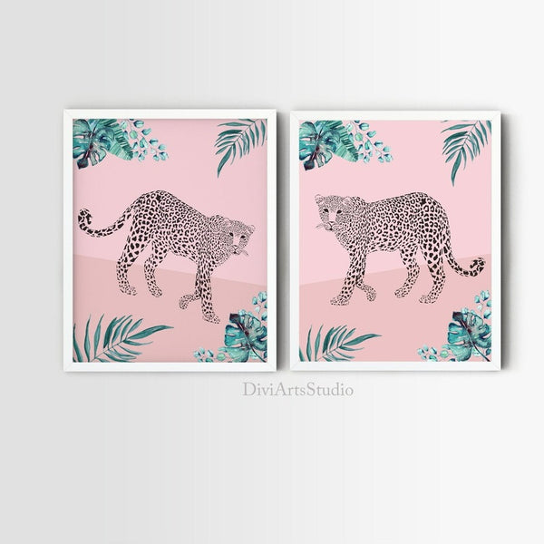 Pink Leopard - KLD ARTHOUSE - Digital Art, Animals, Birds, & Fish