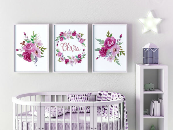 Girls Pink Nursery Decor, Llama Theme Wall Art Prints, Girls Personalized  Name, Baby Shower Gift For Girl, Bedroom Decor - Yahoo Shopping