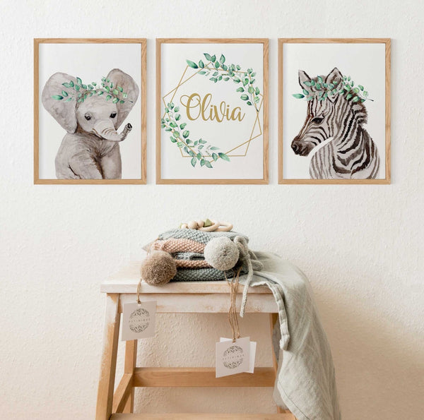 Nursery deals Decor, Nursery Wall Art Set of 5 Prints, Modern Nursery Decor, Animals Nursery Prints, Children's Art, Kids Wall Decor