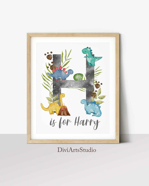 for DiviArts Dinosaur Wall Home Dinosaur – Nursery Art Art, Studio Personalized