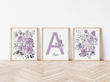 Purple Nursery Decor wall art